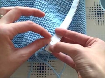 Installing a zipper in knit Tomten jacket