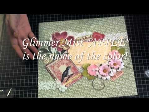 Justafew - Scrapbooking 12x12 layout with flowers