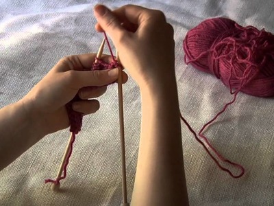 Knitting 101: Purl Stitch
