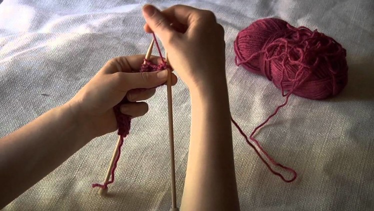 Knitting 101: Purl Stitch