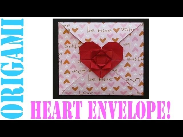Origami Daily - 158: Heart & Flower Envelope (Valentine's Day) - TCGames [HD]