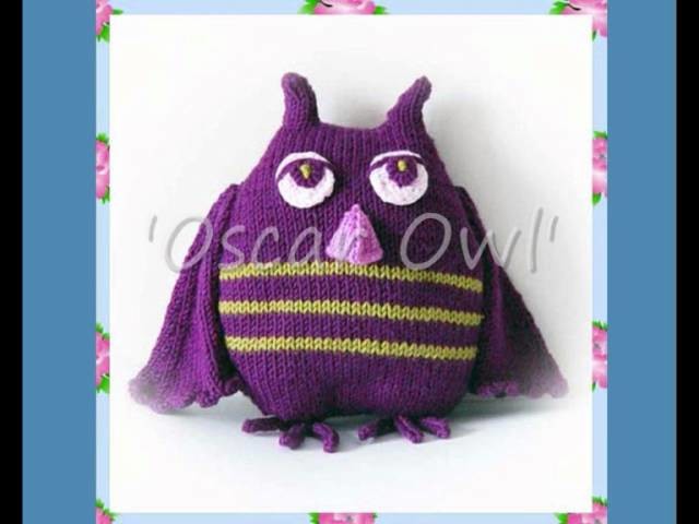 Oscar Owl Toy DK Knitting Pattern
