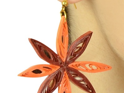PAPER EARRINGS - Quilling Earrings Using Paper - Latest Earring Designs and Making Tutorial