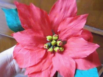 Paper flower - Poinsettia. Christmas Star