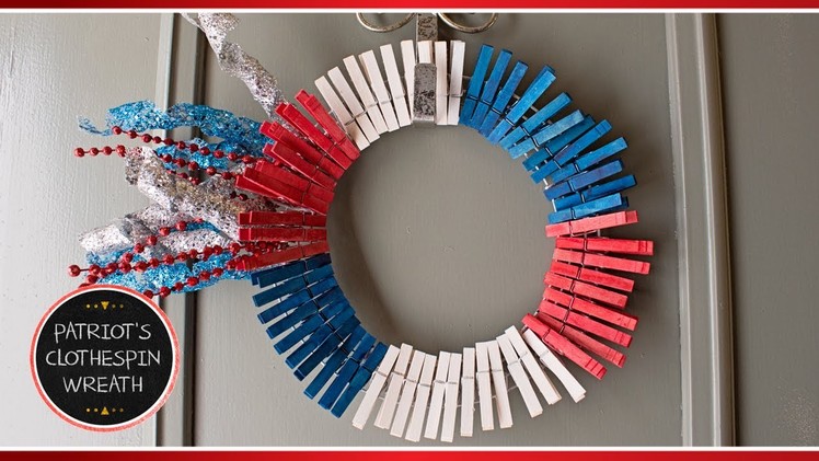 Preval's Maker Minute: Fourth of July Clothespin Wreath