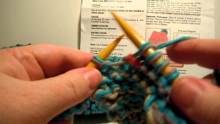 Quick Knit Slippers #4 - Garter Stitch