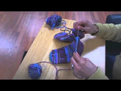 Toe-Up Socks on Circular Knitting Needles - Completing the Heel (IMPROVED Part 5 of 5)