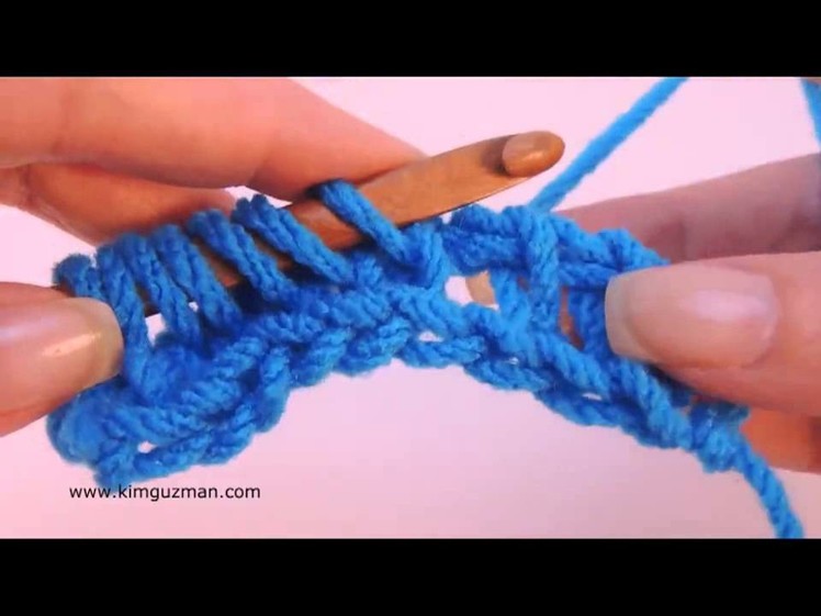 Tunisian Crochet: Twisted Knit Stitch (Left Handed)