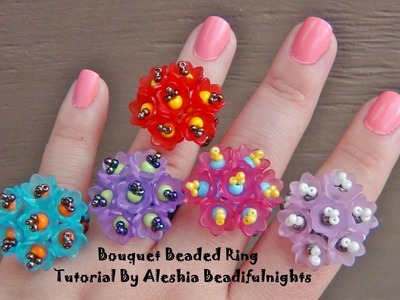 Bouquet Beaded Ring Tutorial