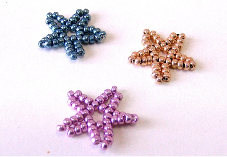 Christmas Ideas part.3 - Little star using seed beads