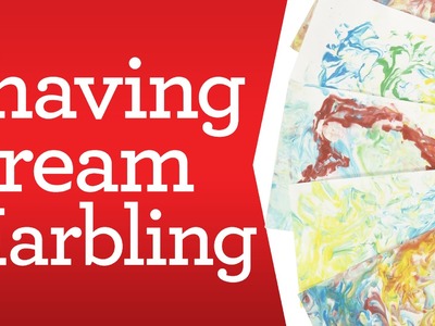 Crafting for Kids: Shaving Cream Marbling