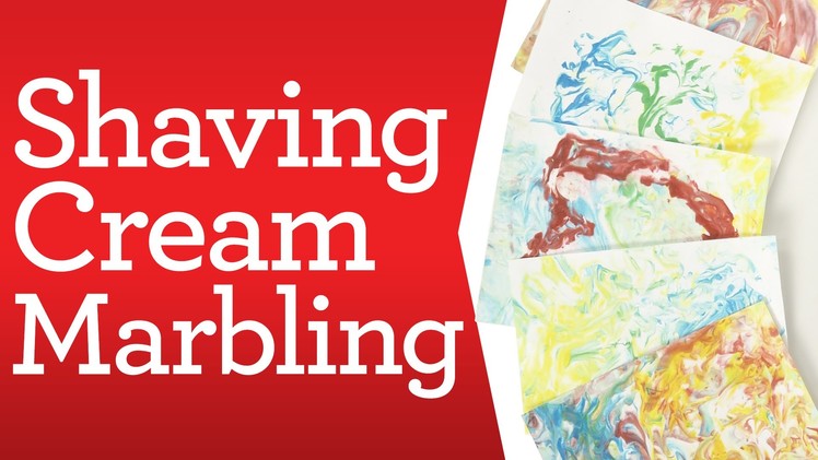 Crafting for Kids: Shaving Cream Marbling