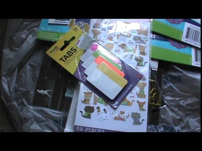 Crafty Walmart and Office Depot Haul video and a DIY for planner. Book peoples :-)