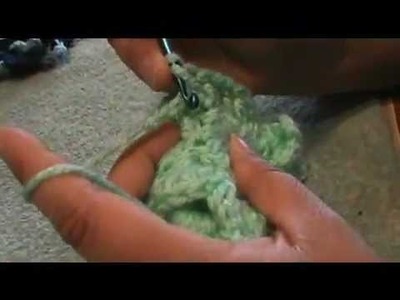 Crochet tealight cozy using double crochet