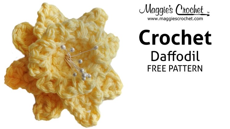 Daffodil Free Crochet Pattern - Right Handed