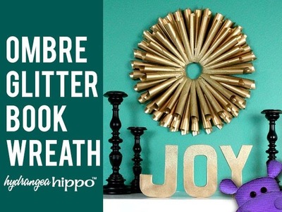 DIY Book Paper Cone Wreath with Kyrlon Spray Paint