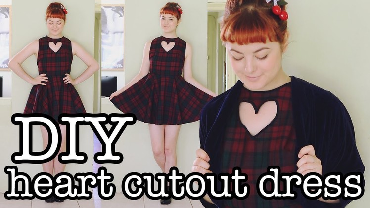 DIY Heart Cutout Dress Tutorial