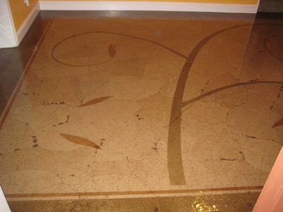 DIY - How to make your own designer brown paper bag floor with super awesome designs on it!