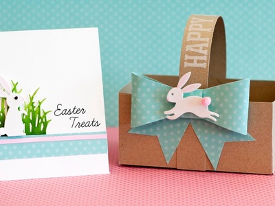 DIY Paper Basket, Bow and Card