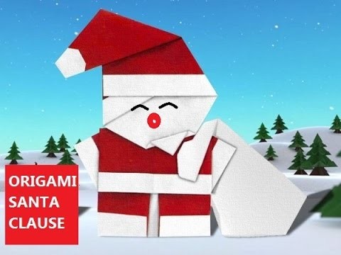 DIY Paper Crafts :: Extreamely Creative ORIGAMI Santa Clause for GIFT or as DECOR - Innovative Arts