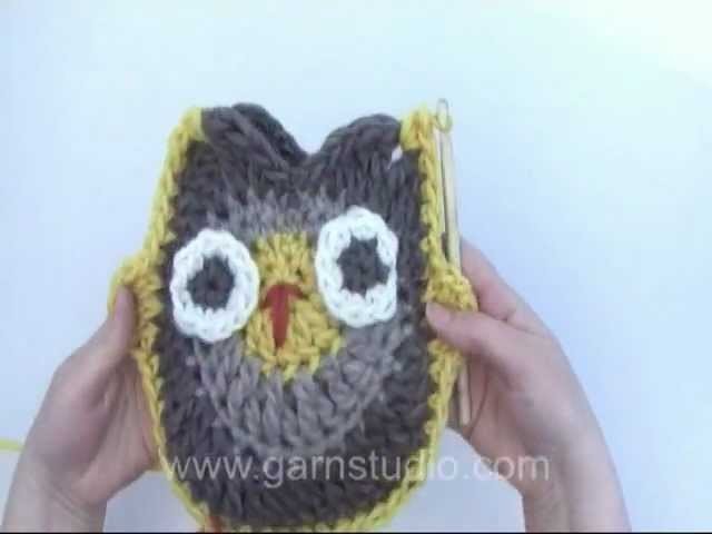DROPS Crochet Tutorial: How to crochet a owl.