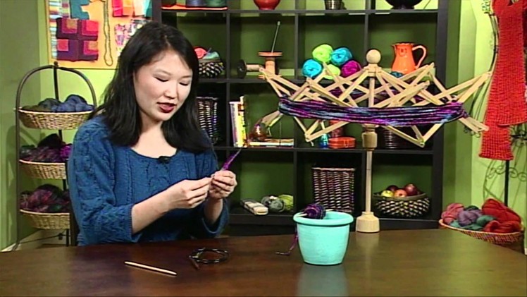 Eunny Jang's Quick Tip for Winding Ribbon Yarn, from Knitting Daily TV Episode 604
