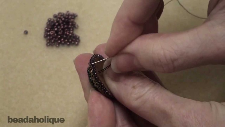 How to Bead Embroider a Basic Beaded Edge