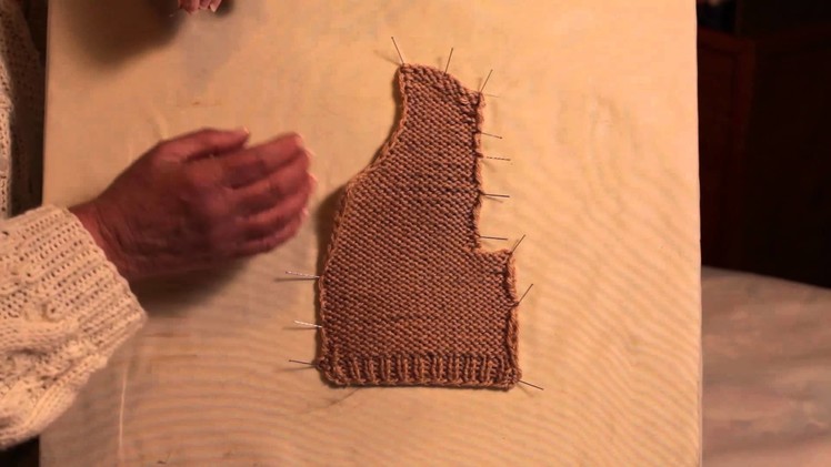 How to Block Sweaters : Knitting Sweaters