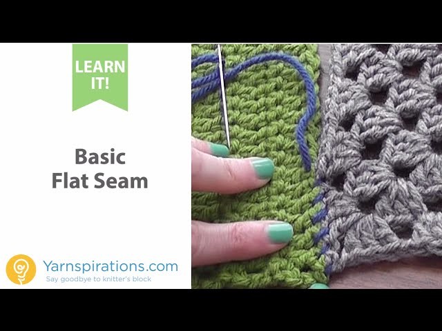 How To Crochet a Basic Flat Seam
