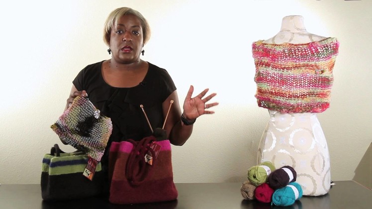 How to Felt Knitted Purses : Handbag Ideas
