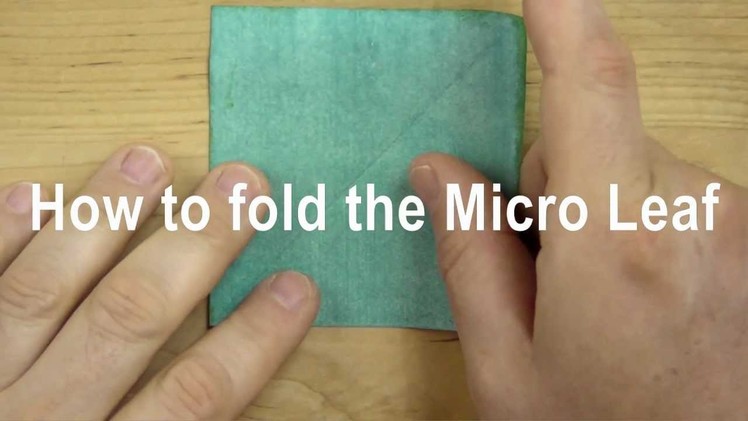 How to Fold the Micro Leaf for Origami Bonsai