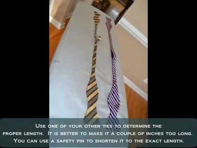 How to make a bow tie out of a necktie