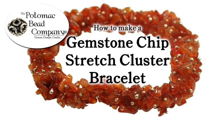 How to Make a Gemstone Chip Cluster Stretch Bracelet