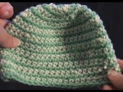 How to make a Stripe Crochet Baby Beanie Left Hand Crochet Geek