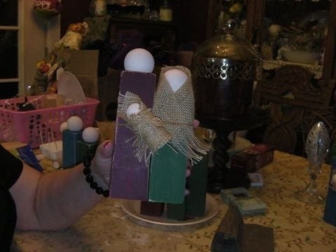 How to make a Wooden Primitive Nativity Craft