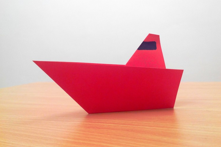 How to make an origami boat step by step.