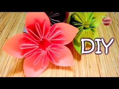 How to Make an Origami Flower for Kusudama (Flower Ball) - cone paper flower