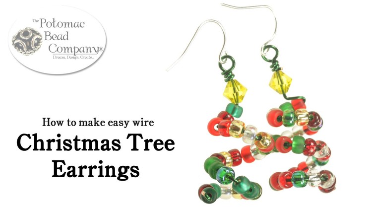How to Make Easy Wire Christmas Tree Earrings (DIY)