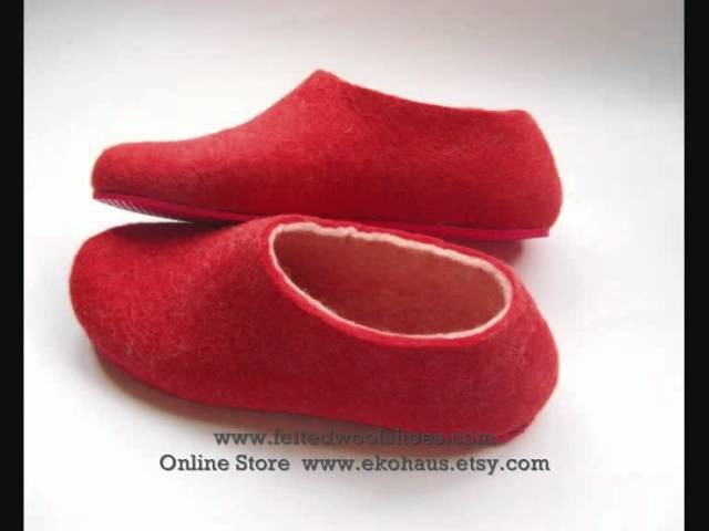 Innovative Felted Wool Shoes with Contrast Color Sole  2012