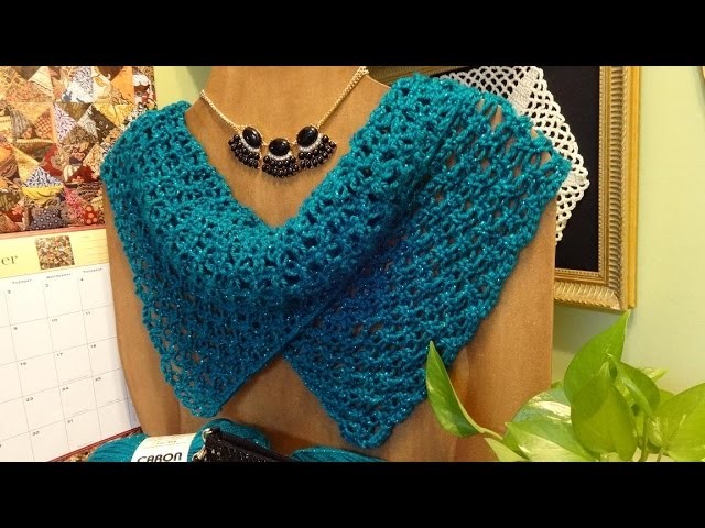 J's Crochet Butterfly Wing Wrap Tutorial.  EP. #21.