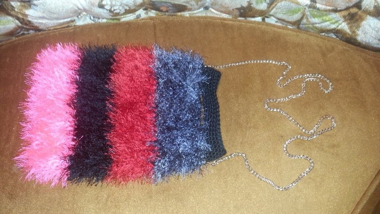 Learn to Crochet this Furry Handbag Free Tutorial Easy for Beginners DIY Pattern #2