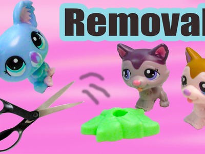 LPS DIY Removing Littlest Pet Shop Mcdonalds's Happy Meal Toys From Stands Tutorial
