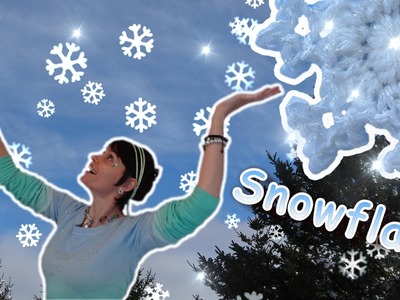 Make a Snowflake! - Crochet Applique Tutorial - Frozen Fan?