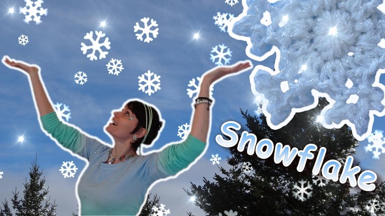 Make a Snowflake! - Crochet Applique Tutorial - Frozen Fan?
