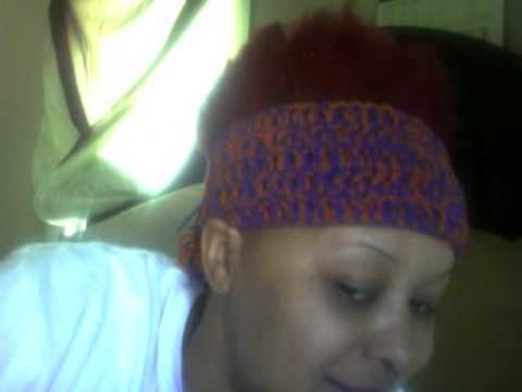 My Crochet Head Hugger HeadBand Thinngy LOL!!!!!! Yea So Serious. . .