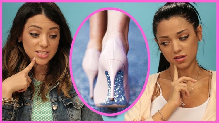 NikiAndGabiBeauty DIY Glitter High Heels | DIY or DI-Don't!