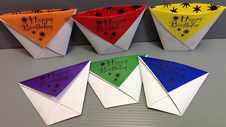 Origami Cups - Make Your Own Birthday Party Supplies