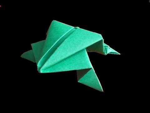 Origami: jumping frog