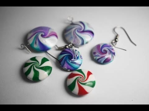 Swirly Lentil Bead Technique, Polymer Clay Tutorial