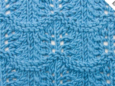 The Crest of the Wave Lace Stitch :: Knitting Stitch #527 :: Right Handed